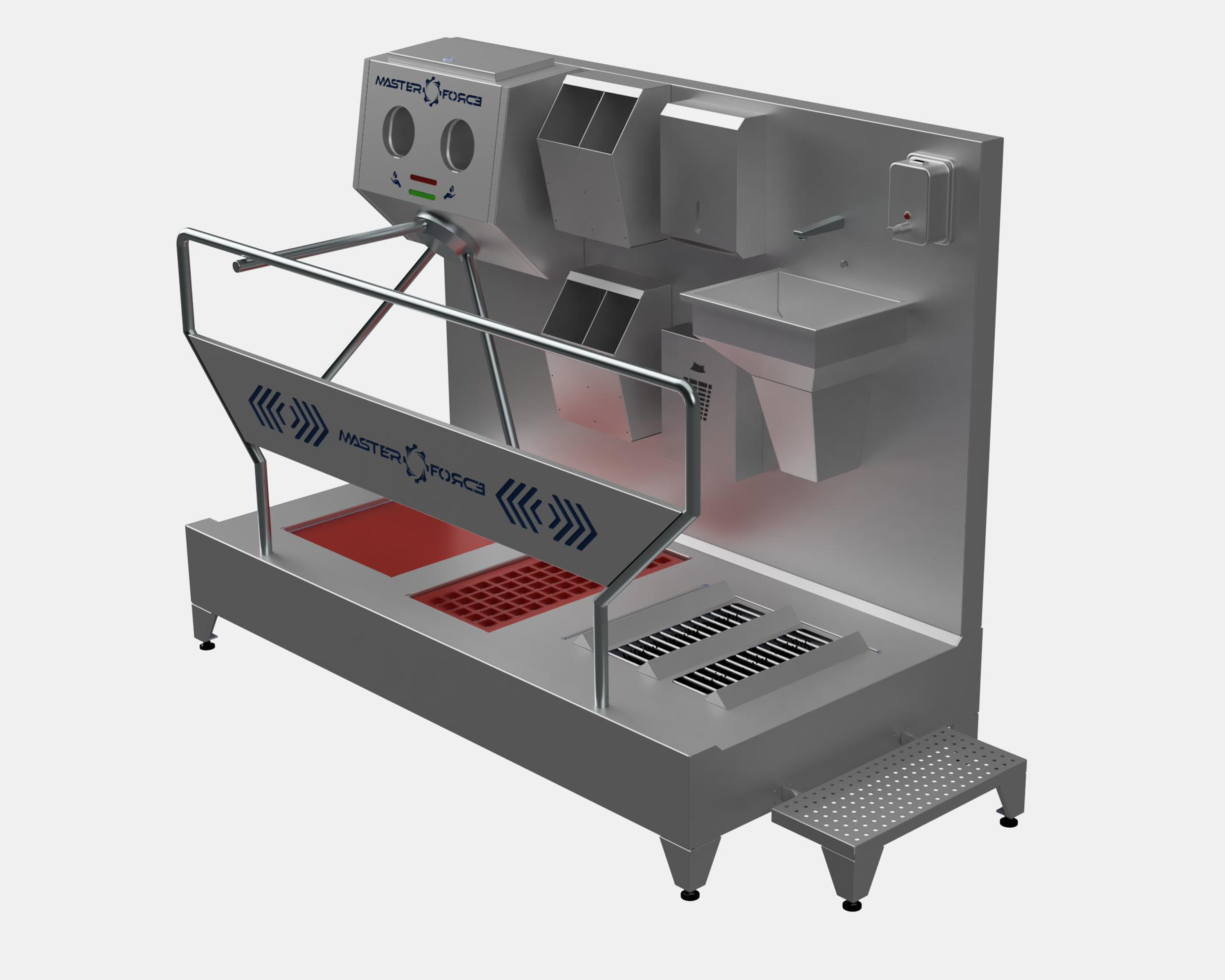 GALOŞLUKLU YATAY FIRÇALI HİJYEN BARİYERİ